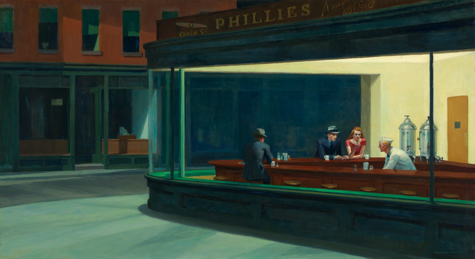 nighthawks by edward hopper (1)
